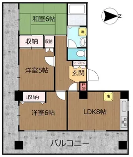 グローリー鷺沼【8階】の間取り