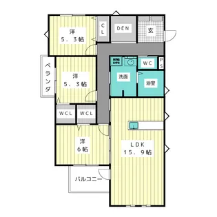 Dio del mare【1階】の間取り