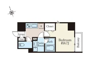 Abite Shinbashi【5階】の間取り