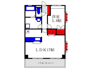 プランドール豊中の間取り