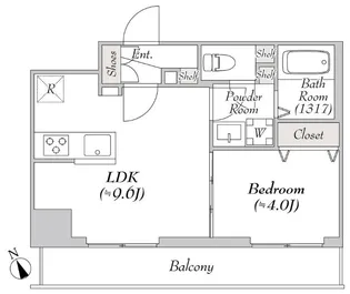ルミーク根岸【2階】の間取り