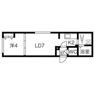 ラフィーネ旭山公園通【3階】の間取り