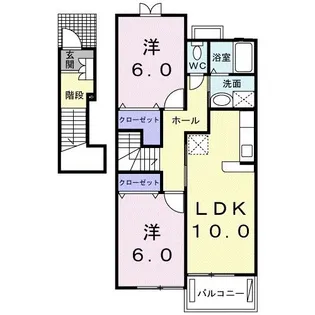 エレガンス・フィオーレ【2階】の間取り