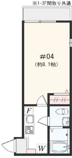 アザーレ・キュリオス伊勢原【1階】の間取り