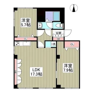 イイダコーポ【1階】の間取り