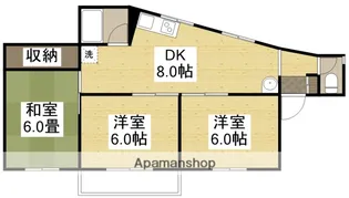 リバーハイツイシダ【1階】の間取り