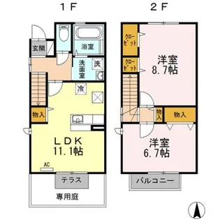 エヴァーグリーンの間取り
