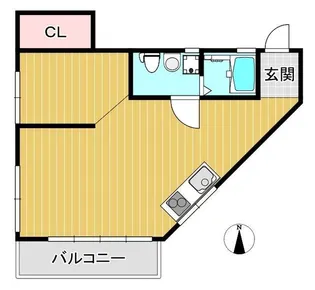 伊東ビル貸家【3階】の間取り