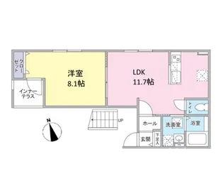 ルガール・デ・エスペランザ【1階】の間取り