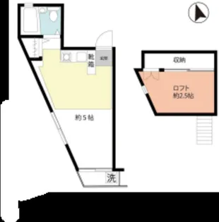 壱番館【2階】の間取り