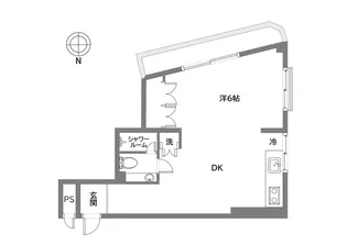 東洋代々木上原コーポ【4階】の間取り