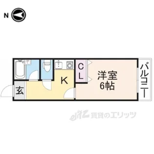 ミユキシティーマンション【5階】の間取り