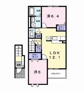 NゲートV【2階】の間取り