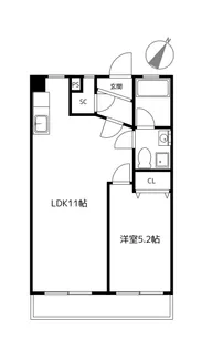 横山生麦マンション【5階】の間取り