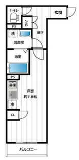 イアース新宿中井【1階】の間取り
