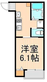 Casa虎山【3階】の間取り
