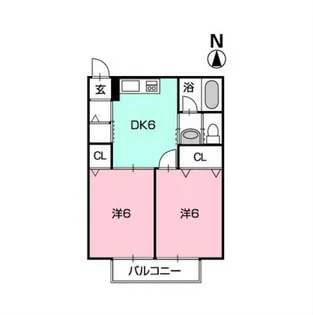 Kフォート和田東【1階】の間取り