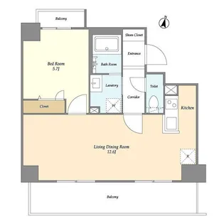 マイクラウド【2階】の間取り