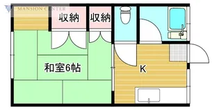 カーサ大山【1階】の間取り