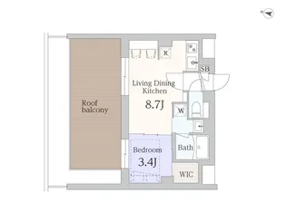 GranDuo千歳船橋5【3階】の間取り