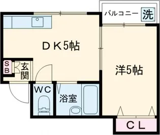 フレッシュハイツ諸福【4階】の間取り