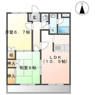 メゾン・ラ・パレット【2階】の間取り