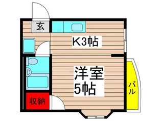 グリーンプラザ青井【1階】の間取り