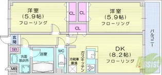 グランデュール3【1階】の間取り