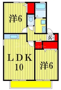 オアシスタナカ【1階】の間取り