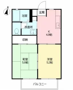 コーポウィングII【2階】の間取り