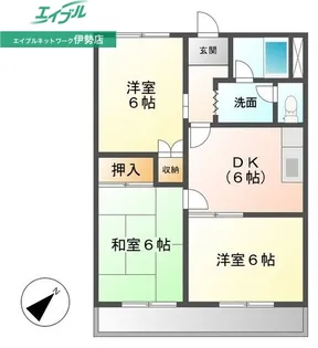 レジデンスモトマチ【3階】の間取り