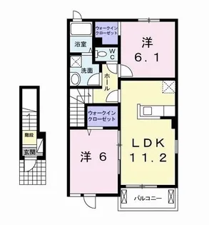 ガーデンハウス茂原IV【2階】の間取り