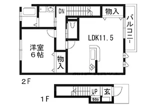 グリーンアヴェニュー【2階】の間取り