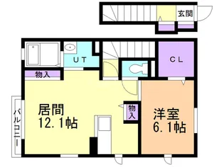 セジュール ラ・パス【2階】の間取り