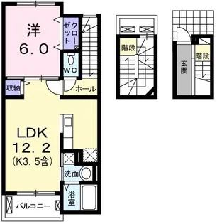 ジェルメII【3階】の間取り