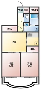 パレグランドール【1階】の間取り