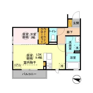 Royal Park HIMEKO I・J【3階】の間取り