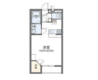 レオパレスフジサキII【2階】の間取り