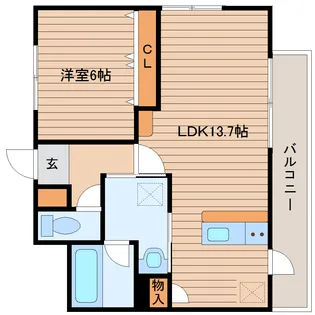 コンフィアンサ【3階】の間取り