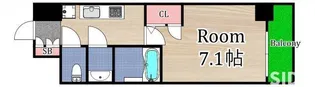 クレストタップ京橋【7階】の間取り