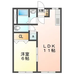 パティオ前川【2階】の間取り