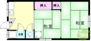 氷室町アパート【2階】の間取り
