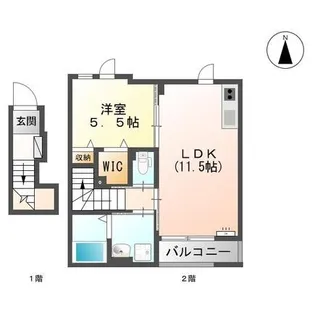ルチア【2階】の間取り