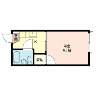 メゾンやよい【1階】の間取り