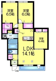 CASA BIANCA西船橋C【1階】の間取り