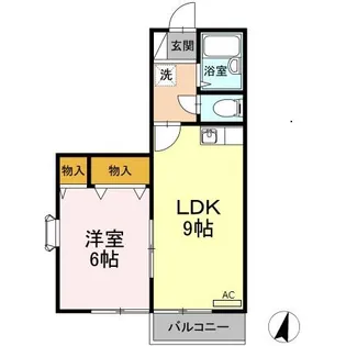 シャトル松原【2階】の間取り