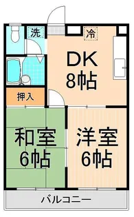 プランドール加甚【3階】の間取り