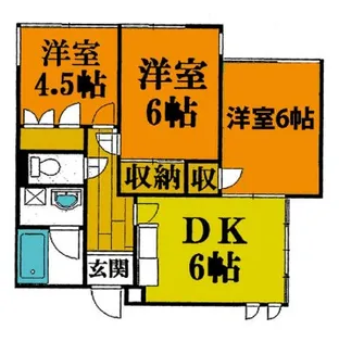 グリーンリーフ湘南【1階】の間取り