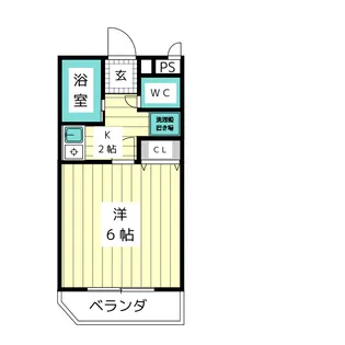 プロクシィスクエア極楽【2階】の間取り