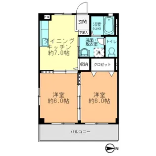 フォブール20【2階】の間取り
